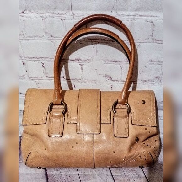 COACH tan Rhinestone leather bag - Picture 2 of 11